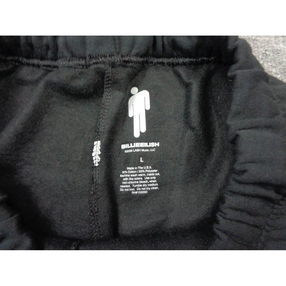 Billie Eilish Soto Gang Jogger Sweatpants Adults Large Black Music Rare - Picture 8 of 12